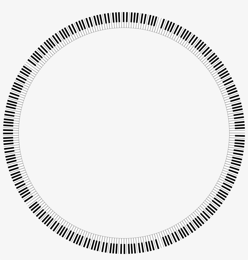 This Free Icons Png Design Of Piano Keys Circle, transparent png