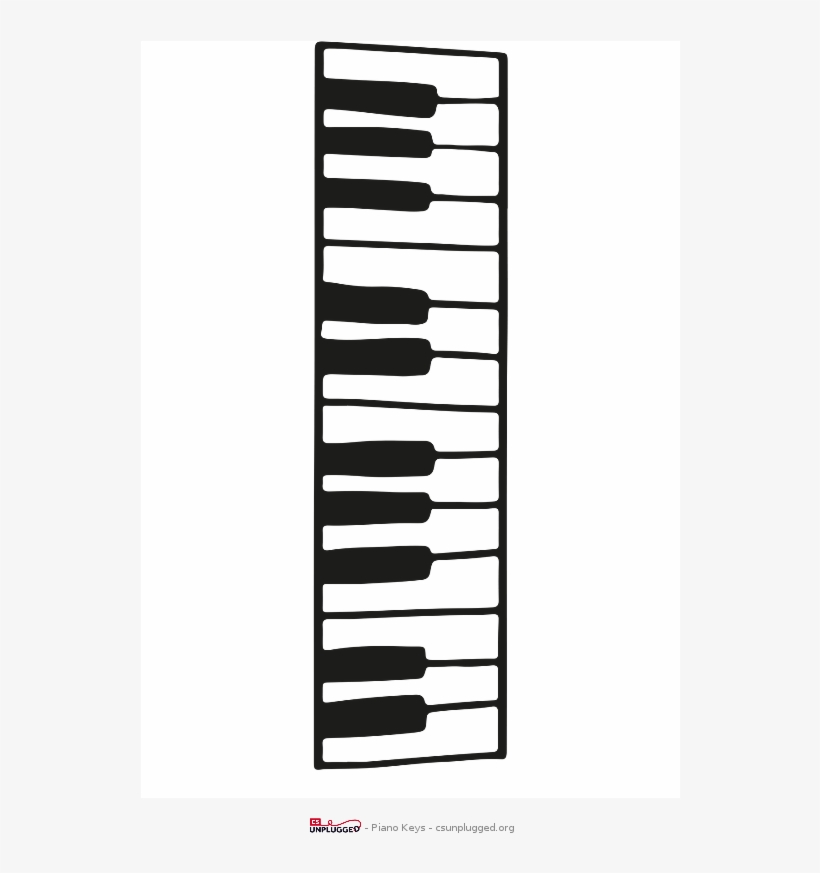 Piano Key Labels - Cs Unplugged!, transparent png