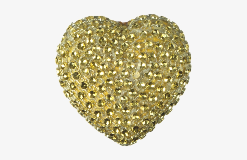 Dh1608 Diamond Heart Gold - Diamond Heart, transparent png