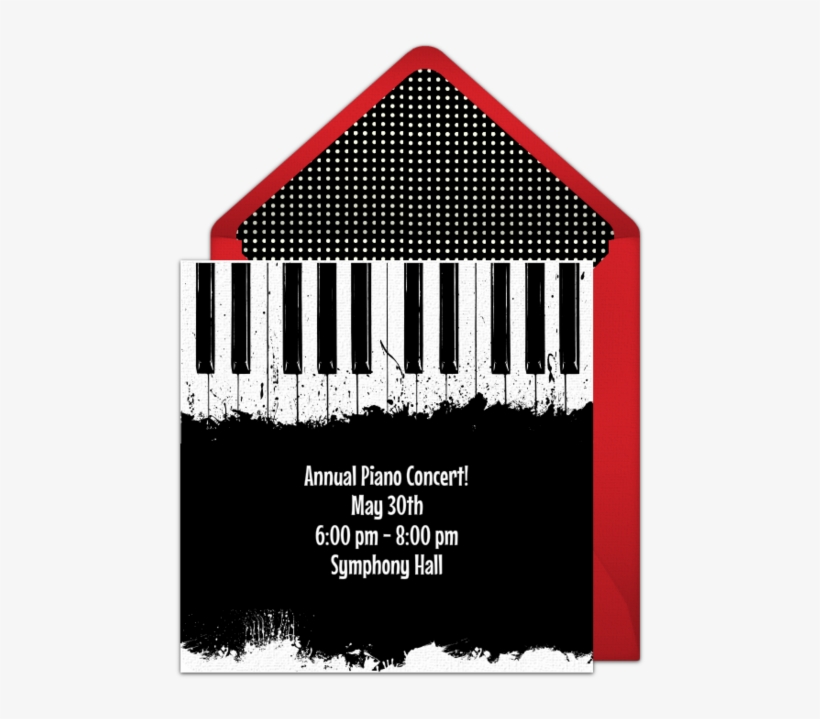 Piano Keys Online Invitation - Vsgraphics Llc Painted Piano Keys Vinyl Wall Art, transparent png