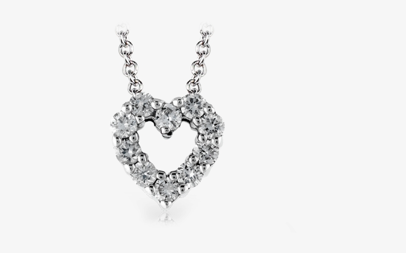 14kw Diamond Heart Pendant - Zeghani Zp881 Necklaces/color Stones, transparent png