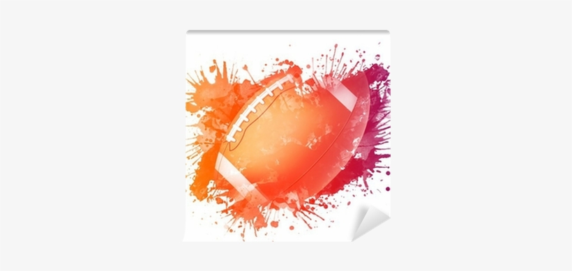 Smerican Football Ball Watercolor, transparent png