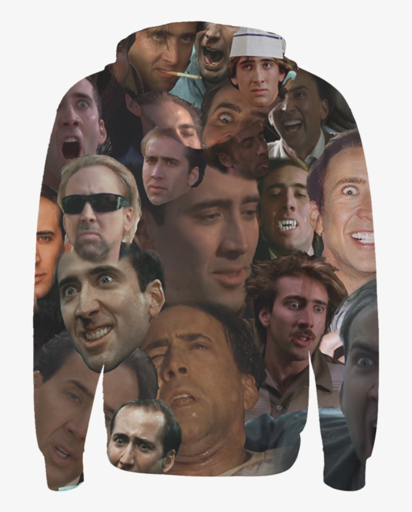 Cage Face Zip Up Hoodie - Hoodie, transparent png