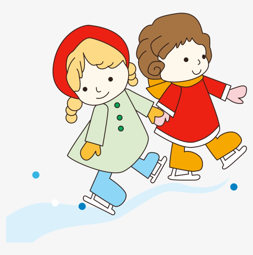 Ice Skating Winter Sport Figure Skating Roller Skating - Ice Skating Cartoon Png, transparent png
