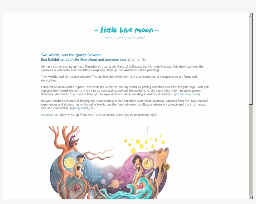 Little Blue Moon Website History - Graphic Design, transparent png