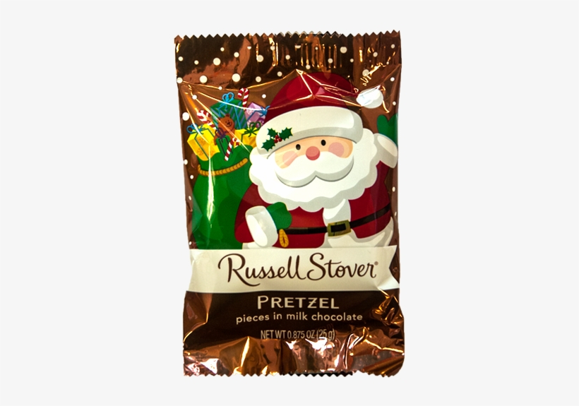 Russell Stover Milk Chocolate With Pretzel Pieces Christmas - Russell Stover Caramel Brownie, In Milk Chocolate -, transparent png