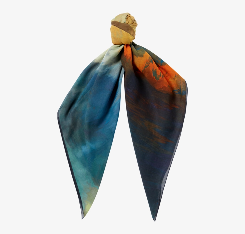 Viola Landscape Printed Scarf - Viola, transparent png