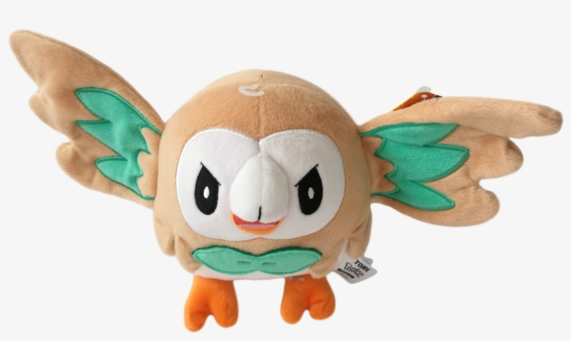 Official Pokemon 8" Rowlet Flying Plush - Pokémon, transparent png
