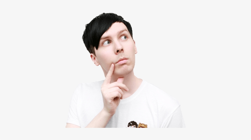 Amazingphil Thinking - Dan And Phil Pocket Shirt, transparent png