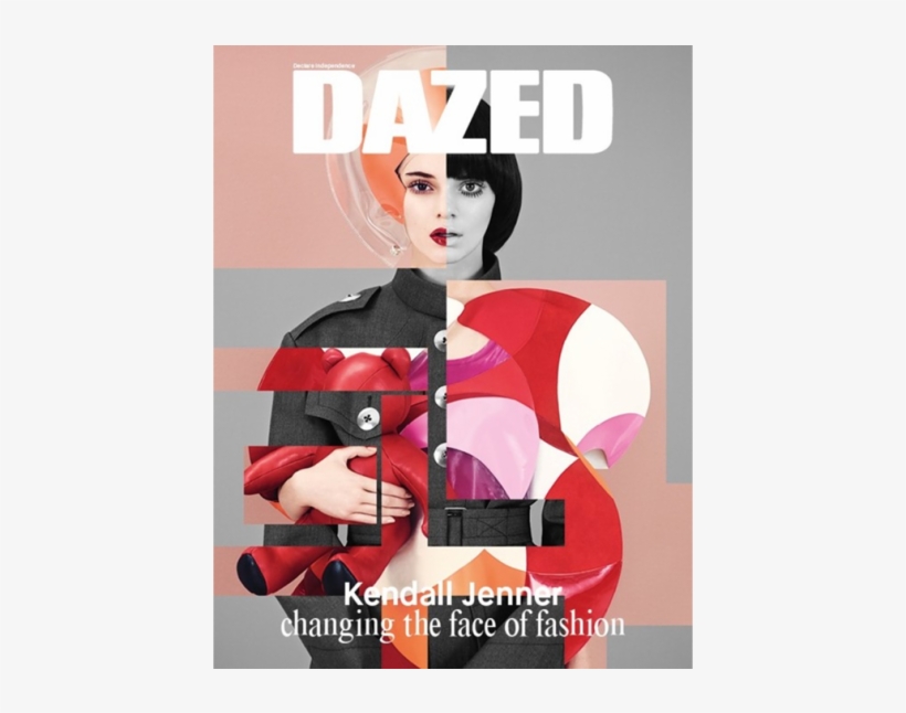 Dazed Magazine Cover Featuring Kendall Jenner - Top Biannual Fashion Magazines, transparent png