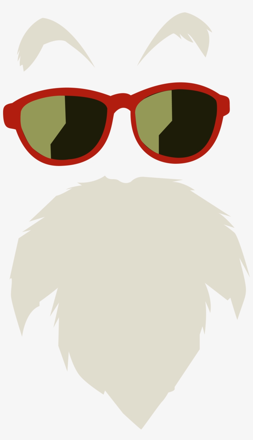 Master-roshi - Master Roshi Sunglasses Png, transparent png