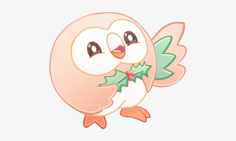 Christmas Rowlet - Totodile, transparent png