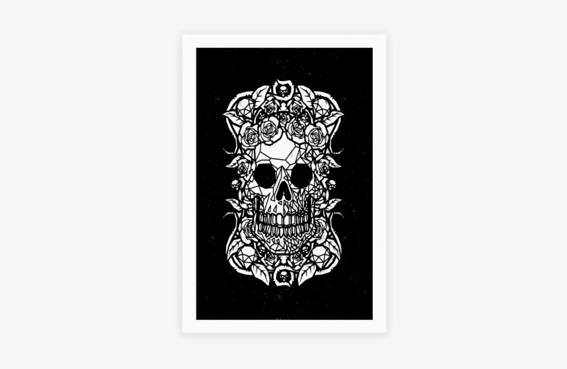 Punk Diamond Skull Poster - Punk Diamond Skull Tote Bag: Funny Tote Bag From Lookhuman., transparent png