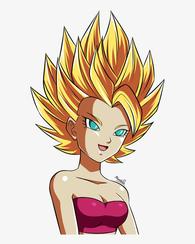 52 , - Super Saiyan 2 Caulifla, transparent png