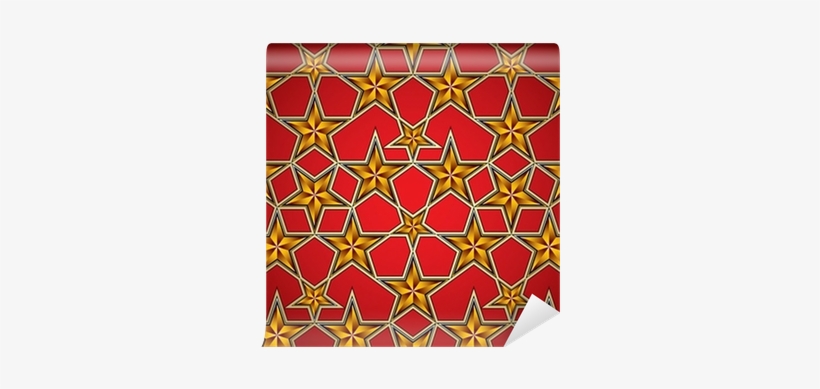 Soviet Style Background With Golden Stars - Triangle, transparent png