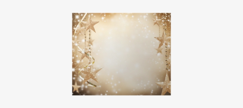 Christmas Theme With Golden Stars And Free Space For - Sodial Christmas Thin Vinyl Backdrop Photography Prop, transparent png