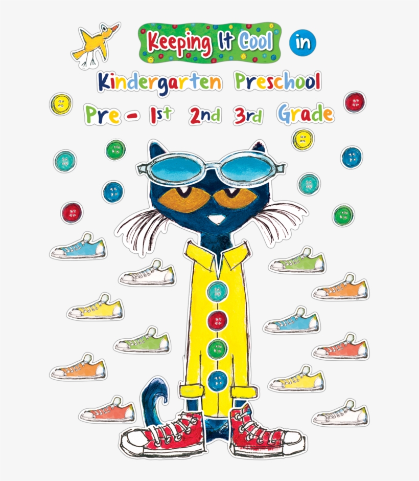Tcr63922 Pete The Cat Keeping It Cool In - Reading Pete The Cat Bulletin Board, transparent png