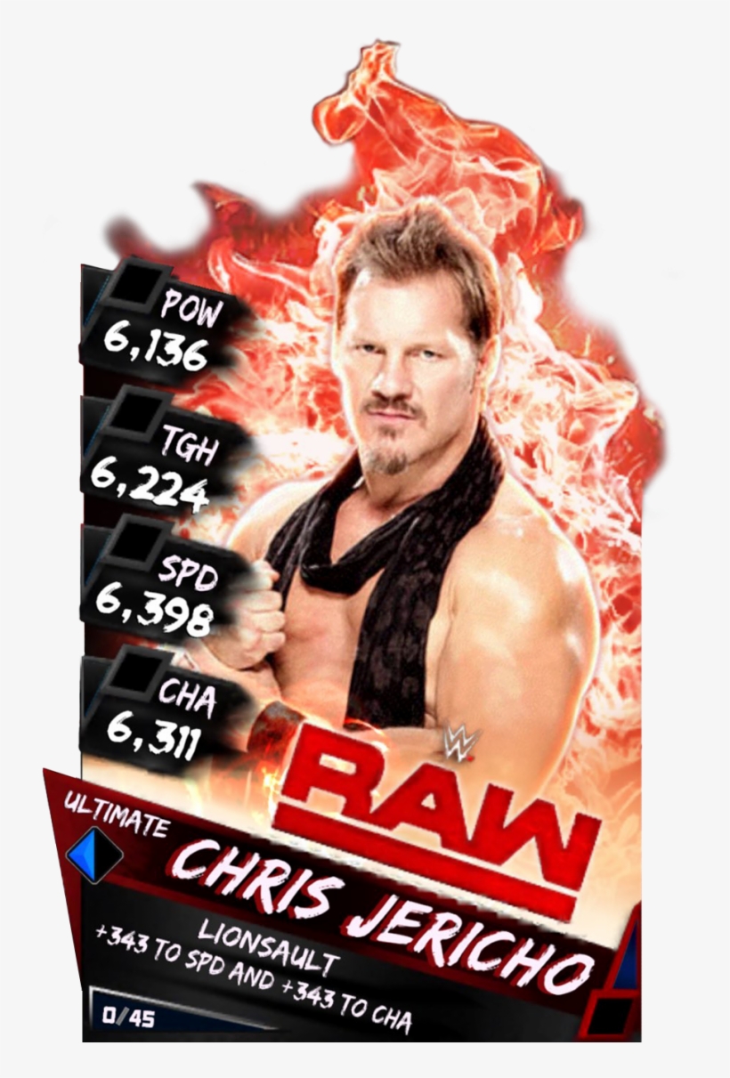 Supercard Chrisjericho S3 Ultimate Raw 9705, transparent png