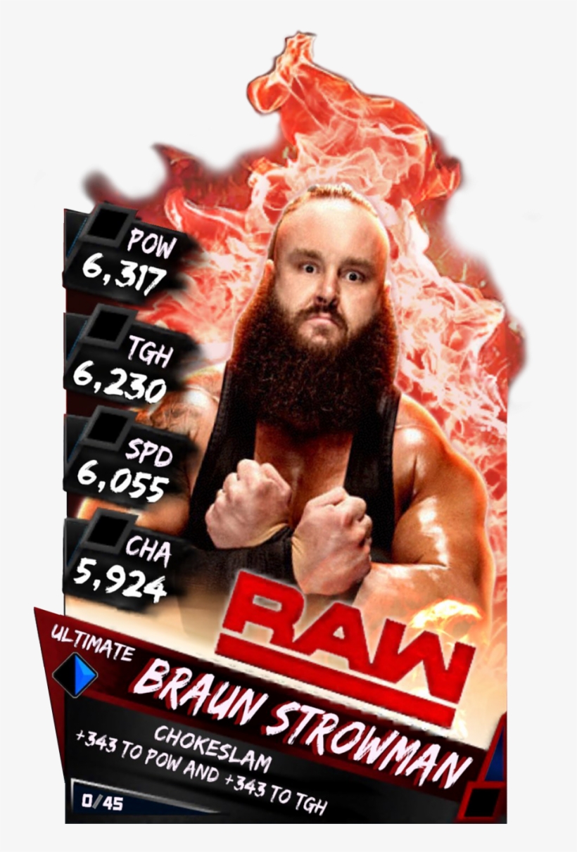 Wrestlemania Supercard Braunstrowman R10 Summerslam - Wwe Supercard Roman Reigns Ultimate, transparent png