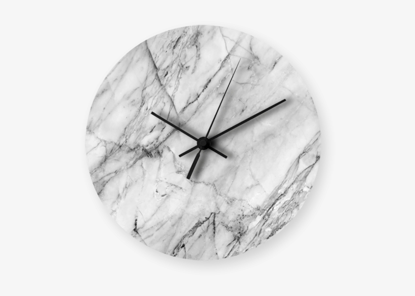 Marble Texture Printed Wall Clock - Marble Canvas Print - Small By Patterns And Textures, transparent png