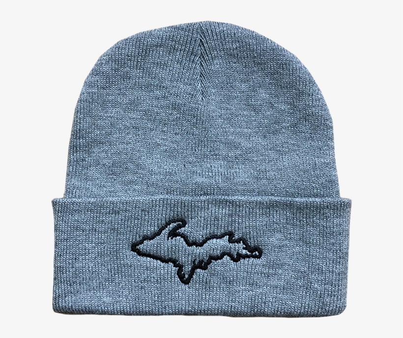 Beanie - "u - P - Silhouette " Heather Grey - Beanie, transparent png