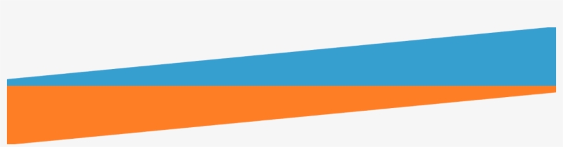 Blue Orange Divider 2 Vertically Opposite - Illustration, transparent png