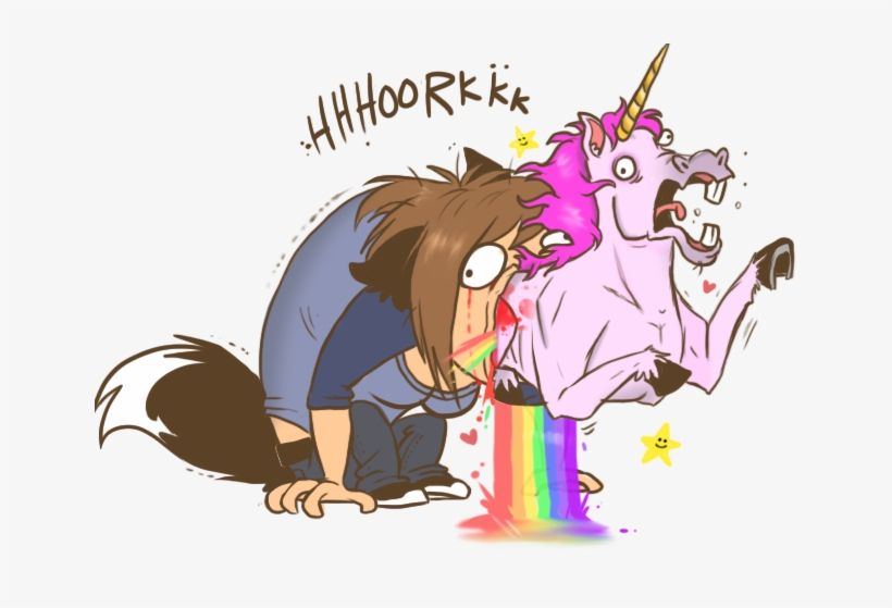 Rainbows And By Pistachiozombie On Deviantart - Rainbow Vomiting Unicorn Mattel, transparent png