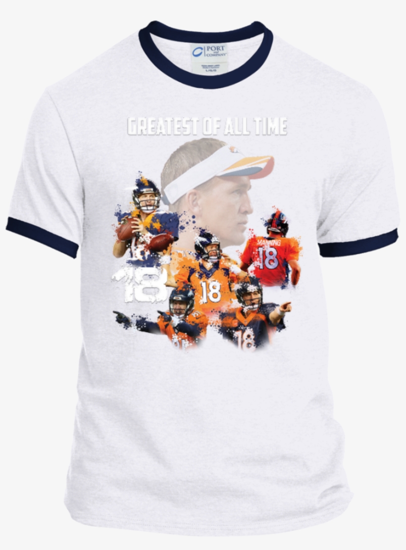 Peyton Manning Goat Personalized Ringer T-shirt - T Shirt Arnold Schwarzenegger, transparent png