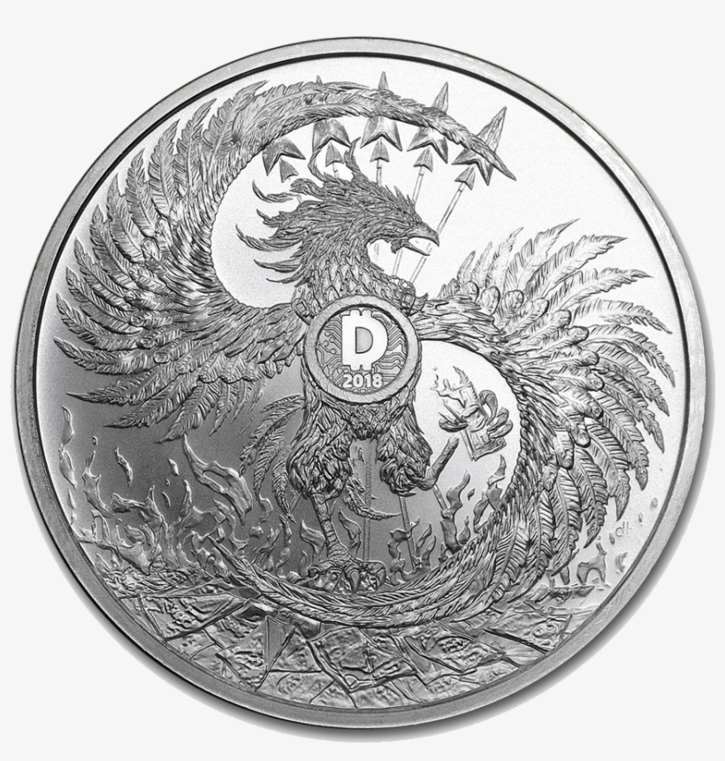 2018 Minimintage Mark Of The Beast 1oz Silver Shield - Silver, transparent png