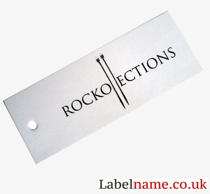 Swing Tag Printed With Logo And Blank Back For Pricing - Label, transparent png
