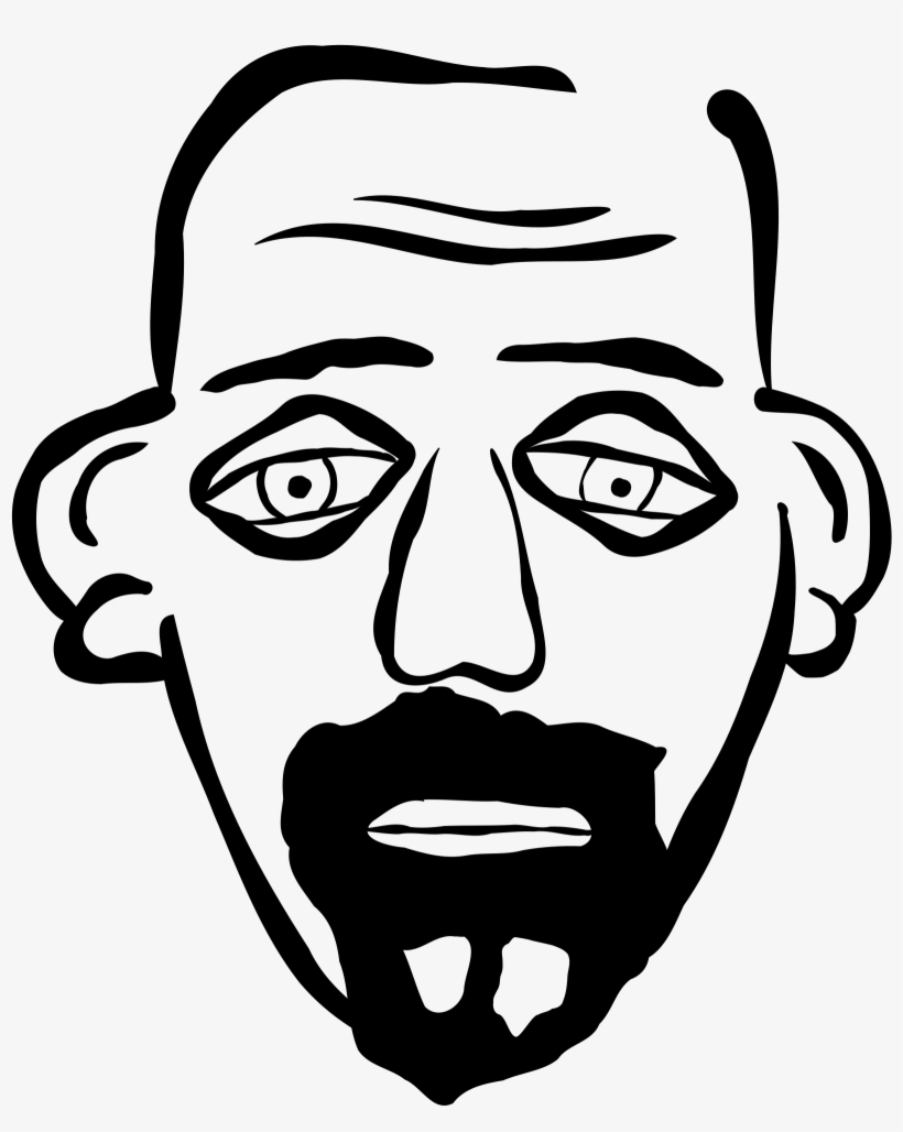 Beard Hair Loss Goatee Clip Art - Man With Goatee Clip Art, transparent png