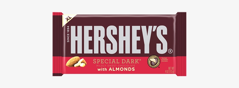 Hershey's Special Dark With Almonds Xl Candy Bar 4 - Hershey Chocolate World Logo, transparent png