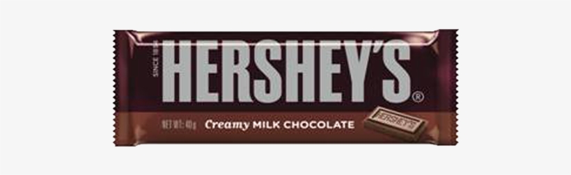 Hershey's Milk Chocolate Bar 40 Gr - Chocolate Hershey, transparent png