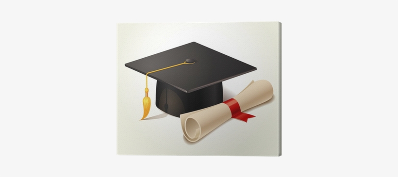 Grad Cap And Diploma, transparent png