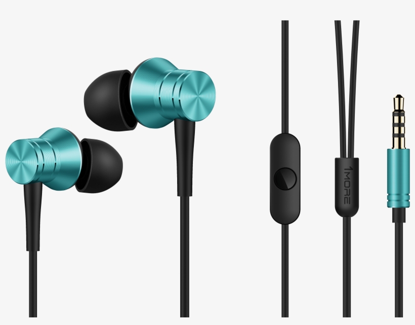 3 Sets Of Included Ear Tip Sizes Ensure A Proper Fit - 1more E1009 Piston Fit Mic Silver, transparent png