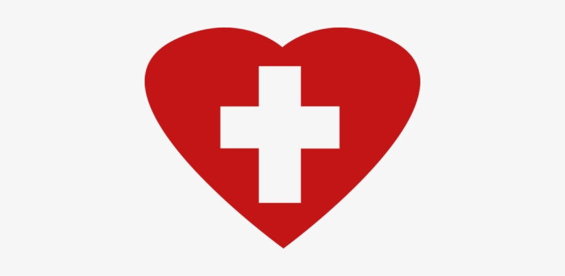 Medical Cross Cliparts - Heart With Cross Inside, transparent png