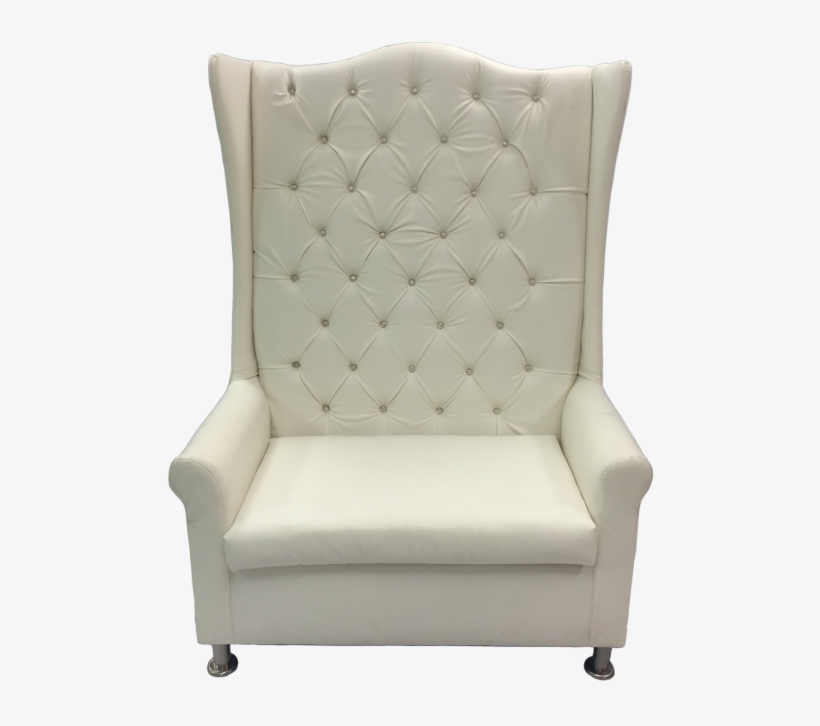 Cream With Bling High Back - Wedding Chair Png, transparent png