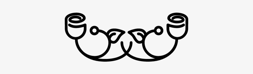 Rose Variant Outline With Vines Vector - Floral Line Design P Ng, transparent png
