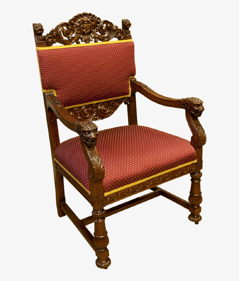 Carved Throne Chair - Chair, transparent png