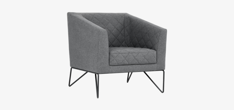Princeton Occasional Chair - Sunpan Princeton Dark Grey Fabric Occasional Chair, transparent png