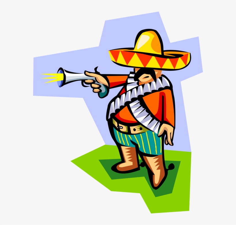 Vector Illustration Of Donald Trump Stereotype Mexican - Donald Trump Mexican Vector, transparent png
