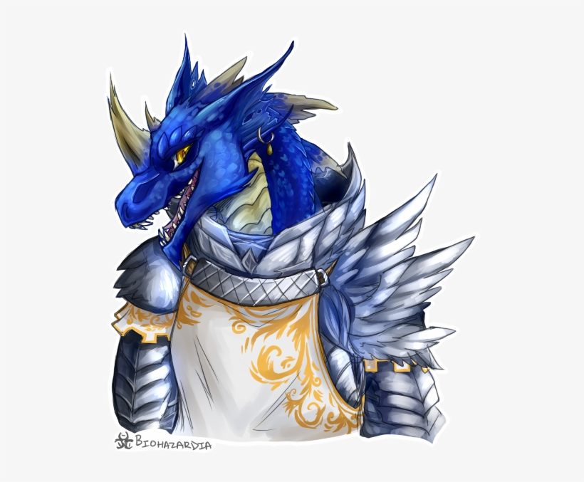 1 Reply 0 Retweets 5 Likes - Blue Dragonborn Paladin, transparent png