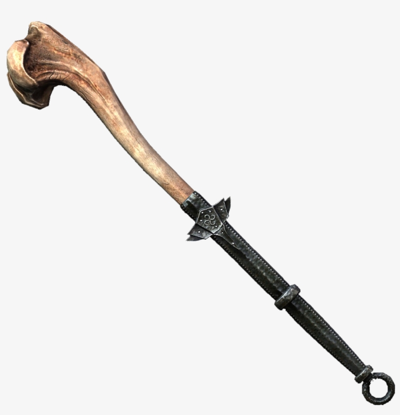 View Samegoogleiqdbsaucenao Dragonwarhammer , - Skyrim Dragonbone Warhammer, transparent png