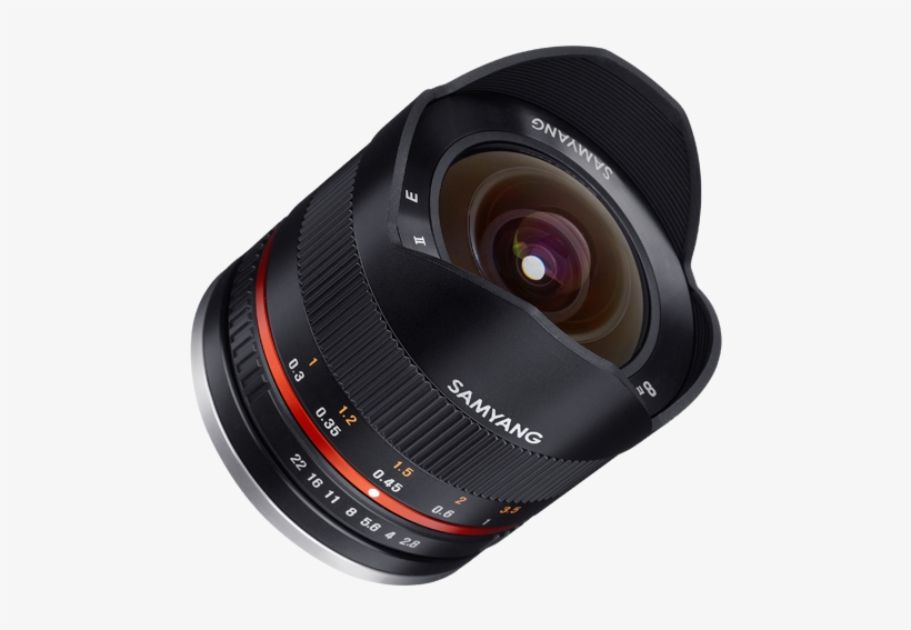 1520388298 - Samyang 8mm Fisheye F2.8 Ii Black - Fuji, transparent png
