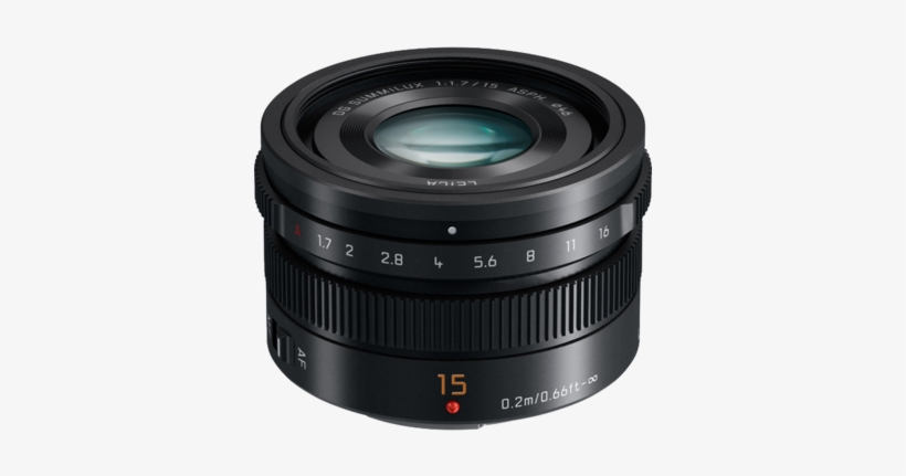 Panasonic Lumix G Leica Dg Summilux 15mm F/1 - Panasonic 15mm F 1.7 Lumix G Leica Dg Summilux Asph, transparent png