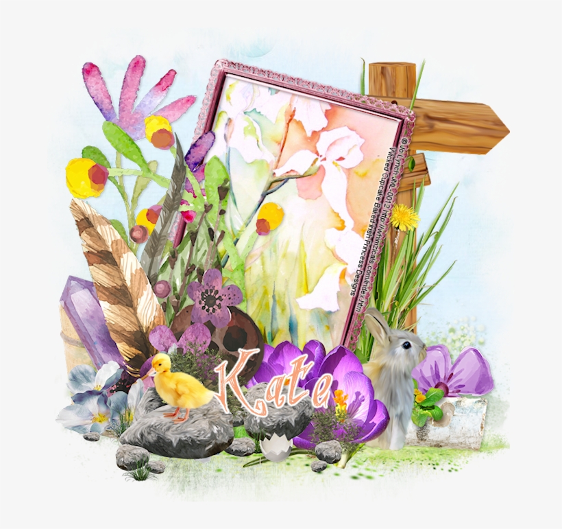 Watercolor Garden - Bouquet, transparent png