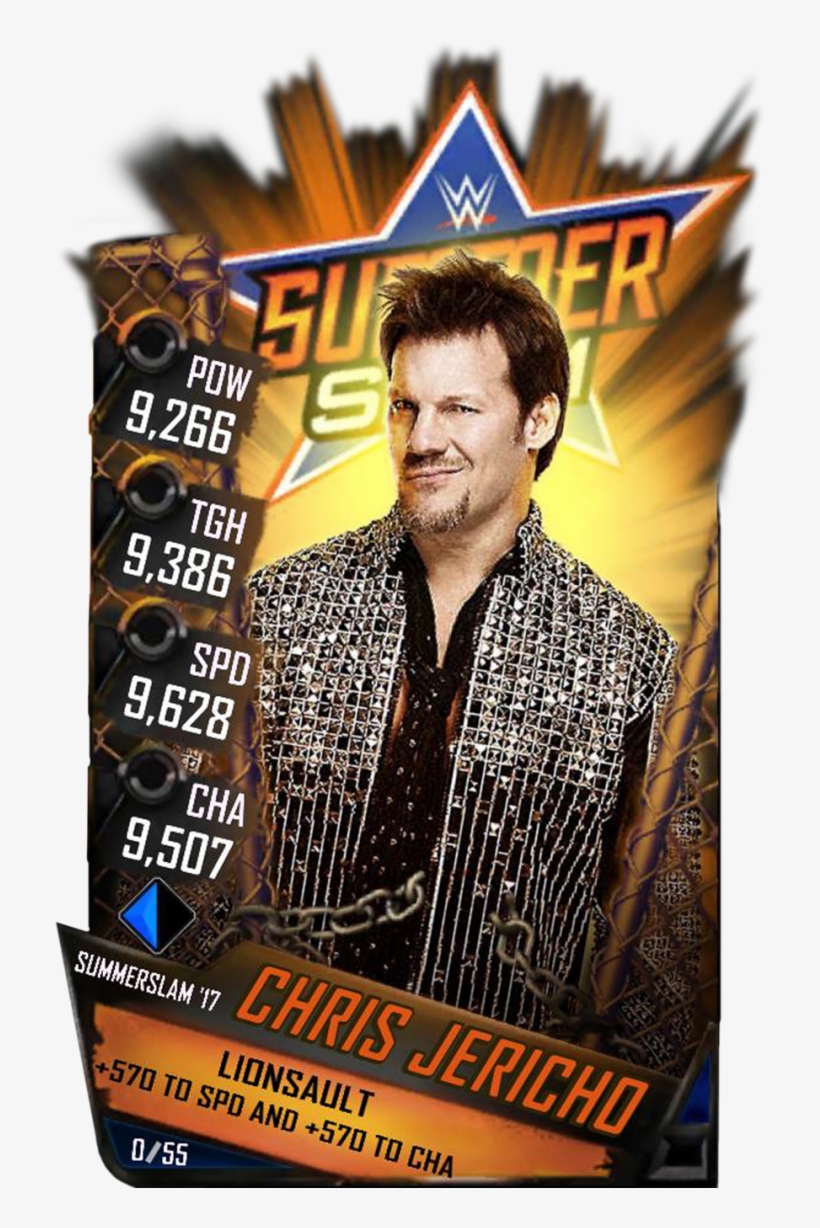 Chrisjericho S3 15 Summerslam17 - Wwe Supercard Sasha Banks Summerslam 17, transparent png