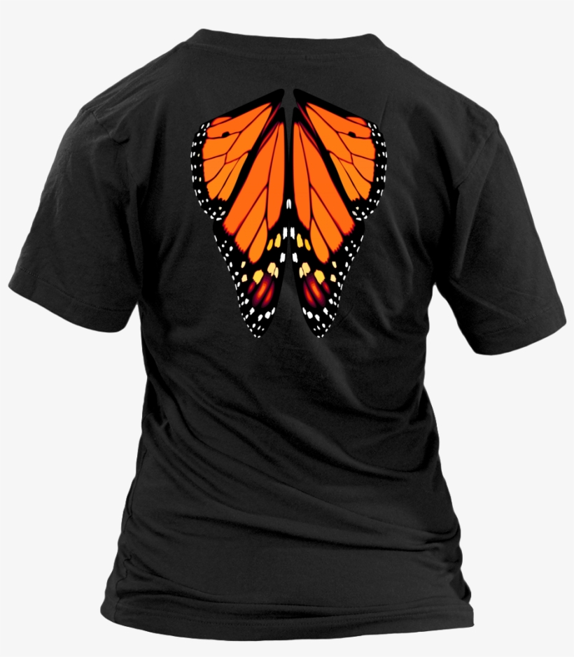 Butterfly Wings Womens V Neck T Shirt - Lantz Carpool Skeevy Shurtz (ladies) - District Womens, transparent png