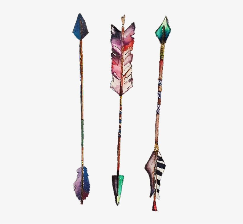 Prints Of Original Watercolor Paintings By Salado Artists, - Arrow, transparent png