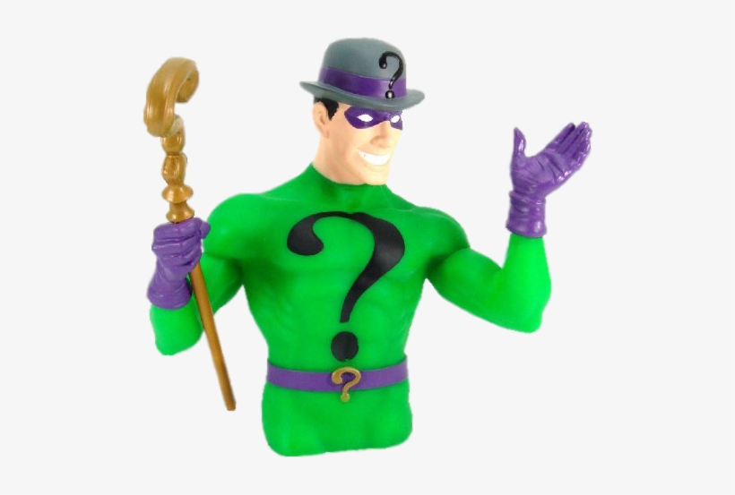 Riddler Bust Bank - Batman - Riddler Bust Bank, transparent png